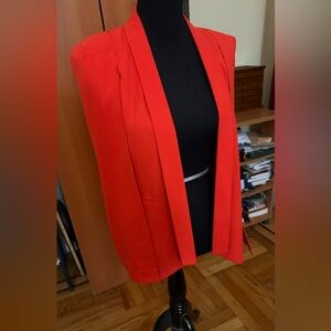 Very J Bold Red Open-Front Blazer